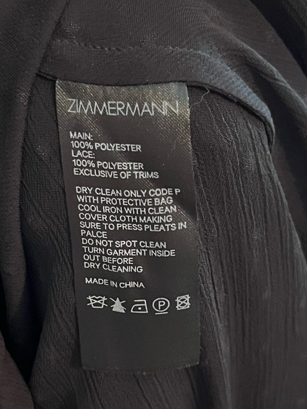 Zimmermann Espionage Frill Mini Dress Black Swiss Dot Lace Size 1 Rare - Picture 15 of 16